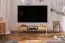 Meuble TV Wellsford 08, en bois de hêtre massif huilé - Dimensions : 39 x 160 x 46 cm (H x L x P)