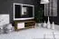 Meuble bas TV Timaru 27, chêne sauvage huilé / blanc, massif partiel - Dimensions : 48 x 134 x 40 cm (H x L x P)