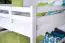 Bois massif Lit superposé pour enfants et adolescents | Dimension du matelas: 140 x 200 cm | Laqué Blanc | convertible en 2 lits simples | Qualité premium | Incl. Sommier à lattes déroulable Abbildung