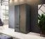 Armoire à deux portes Leeds 07, couleur : graphite - dimensions : 200 x 105 x 51 cm (h x l x p)
