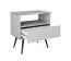 Table de chevet Horsham 76 beige | 1 tiroir push-to-open | ABS Kantenschutz | 59 x 54 x 39 cm | chambre moderne