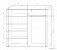 Armoire à portes coulissantes / armoire Aitape 18, couleur : chêne Sonoma foncé - Dimensions : 188 x 200 x 60 cm (H x L x P)