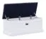 Coffre Rasina 31, couleur : blanc - Dimensions : 40 x 100 x 42 cm (h x l x p)