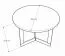 Table basse Granollers 01, Couleur : Blanc marbre - Dimensions : 50 x 50 x 37 cm (l x p x h)