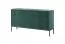 Commode Worthing 05, Couleur : Turquoise / Noir / Or - Dimensions : 83 x 154 x 39 cm (H x L x P)