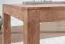 Table de salle à manger solide en acacia massif Baures 27, Couleur : acacia - Dimensions : 60 x 120 cm (l x p), Fait main & finitions de haute qualité