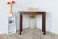 Table rectangulaire en pin massif teinte noyer Junco 226B | 50 x 90 cm | Design moderne, robuste