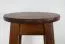 Tabouret en pin massif, couleur chêne 004 - Dimensions : 45 x 35 cm (H x Ø)