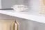 Vitrine en pin massif blanc Lagopus 115 | 200 x 150 x 40/50 cm | Design moderne et grande capacité