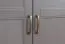 Armoire à portes battantes / penderie Lotofaga 16, Couleur : Gris / Noyer - 227 x 236 x 59 cm (H x L x P)