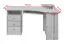 Bureau en pin massif, couleur aulne Junco 185 - Dimensions : 74 x 138 x 83 cm (H x L x P)