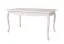 Table de salle à manger Bignona 19, Couleur : Pin blanc - 146 x 76 cm (l x p)