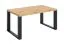 Table basse "Prizren" 02, Chêne artisan / Noir mat, 105 x 60 x 50 cm, convient comme table d'appoint pour le salon, la chambre à coucher, la chambre d'enfants, la chambre d'adolescents