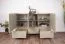 Commode bicolore Fricourt 07, vert menthe / chêne foncé, 105 x 150 x 40 cm, avec 6 compartiments et 3 tiroirs, chants ABS, montage simple et rapide