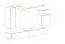 Exceptionnel meuble-paroi Balestrand 24, couleur : gris / blanc - dimensions : 160 x 270 x 40 cm (h x l x p), avec cinq portes