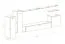 Mur de salon Balestrand 11, Couleur : Chêne wotan / Blanc - Dimensions : 160 x 330 x 40 cm (h x l x p), avec fonction push-to-open