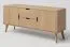 Meuble TV en chêne massif naturel Aurornis 59 - Dimensions : 64 x 142 x 40 cm (H x L x P)