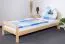 Lit pour enfant 90 x 200 cm | Bois massif: Pin | Laqué Naturel | incl. sommier à lattes Abbildung