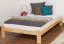 Lit pour enfant 140 x 200 cm | Bois massif: Pin | Laqué Noisette | incl. sommier à lattes Abbildung