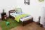 Lit pour enfant 90 x 200 cm | Bois massif: Pin | Laqué Noisette | incl. sommier à lattes Abbildung
