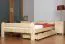 Cadre de lit pour enfants / Lit pour enfant 140 x 200 cm | Bois massif: Pin | Laqué Naturel | incl. sommier à lattes Abbildung