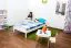 Lit pour enfant 90 x 200 cm | Bois massif: Pin | Laqué Blanc | incl. sommier à lattes Abbildung