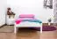 Lit pour enfant 90 x 200 cm | Bois massif: Pin | Laqué Blanc | incl. sommier à lattes Abbildung