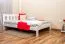 Lit pour enfant 120 x 200 cm | Bois massif: Pin | Laqué Blanc | incl. sommier à lattes Abbildung