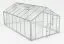 Serre - Serre Radicchio XL15, parois : verre trempé 4 mm, toit : 6 mm HKP multiparois, surface au sol : 14,5 m² - Dimensions : 500 x 290 cm (lo x la)