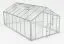 Serre - Serre Rucola XL15, parois : verre trempé 4 mm, toit : 6 mm HKP multiparois, surface au sol : 14,5 m² - Dimensions : 500 x 290 cm (lo x la)