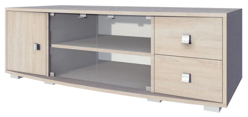 Meuble TV Rabaul 43 | Chêne Sonoma | 47 x 160 x 48 cm | Design moderne et spacieux