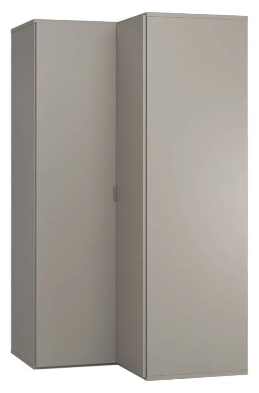 Armoire à portes battantes / armoire d'angle Bentos 14, couleur : gris - Dimensions : 187 x 102 x 104 cm (H x L x P)