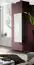 Mur de salon suspendu Hompland 75, Couleur : Blanc / Noir - dimensions : 170 x 160 x 40 cm (h x l x p), avec deux étagères murales