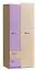 Chambre de jeunes complète - Set G Dennis, 6 pièces, couleur : violet cendré