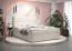 Lit double en velours Pirin 41 beige | Couchage 180 x 200 cm | 2 espaces de rangement | Matelas Bonell H3