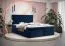 Lit boxspring au design moderne Pirin 74, Couleur : Bleu - Surface de couchage : 180 x 200 cm (l x L)