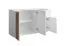 Buffet 3 portes Elefsina 02 | Blanc & Chêne Artisan | 1 tiroir, 3 compartiments | 73 x 120 x 35 cm