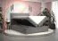 Lit boxspring vert Pirin 18 | Coloris unique | 140 x 200 cm | 2 espaces de rangement | Matelas Bonell H3