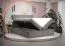 Grand lit double avec tissu velours doux Pirin 72, Couleur : Vert - Surface de couchage : 180 x 200 cm (l x L)