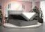 Lit double design élégant Pirin 81 noir | Couchage 160 x 200 cm | Velours, rangements, matelas H3