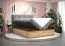 Grand lit boxspring au design moderne Pilio 56, Couleur : Beige / Chêne Golden Craft - Surface de couchage : 180 x 200 cm (l x L)