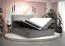 Lit double design élégant Pirin 81 noir | Couchage 160 x 200 cm | Velours, rangements, matelas H3