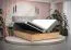 Lit double élégant en velours Pilio 13 vert et chêne Golden Craft | 2 espaces de rangement | Matelas Bonell H3 | 180 x 200 cm