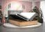Grand lit boxspring au design moderne Pilio 56, Couleur : Beige / Chêne Golden Craft - Surface de couchage : 180 x 200 cm (l x L)