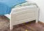 Lit simple/lit d'appoint en pin massif laqué blanc 98, avec sommier à lattes - Surface de couchage 80 x 200 cm