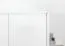 Chambre à coucher - Armoire, Couleur: Blanc / Blanc brillant - 226 x 142 x 60 cm (H x L x P)
