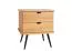 Table de chevet Rolleston 05 chêne massif huilé - Dimensions : 57 x 50 x 41 cm (H x L x P)