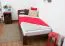 Cadre de lit pour enfants / Lit pour enfant 90 x 200 cm | Bois massif: Pin | Laqué Noisette | incl. sommier à lattes Abbildung
