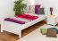 Cadre de lit pour enfants / Lit pour enfant 90 x 200 cm | Bois massif: Pin | Laqué Blanc Abbildung