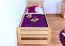 Cadre de lit pour enfants / Lit pour enfant 80 x 200 cm | Bois massif: Pin | Laqué Naturel Abbildung